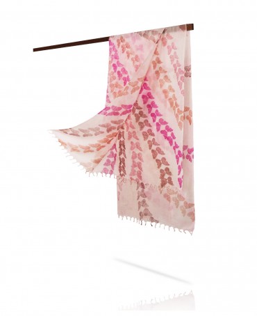 Палантин Унисекс HAND.W40-PAPILLON/ROSE